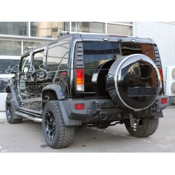 Hummer H2 spare wheel container