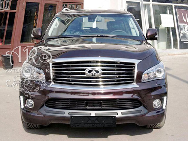 Накладка на передний бампер Infiniti QX (Z62)