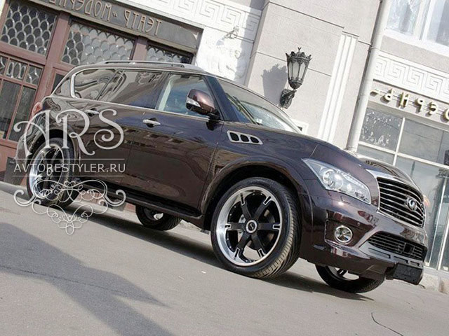 Накладка на передний бампер Infiniti QX (Z62)