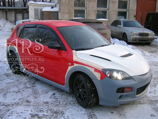 Расширители арок ASC Panther на Mazda 3 BK 2003-2009