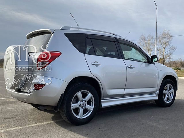 Накладки Original на внешние пороги Toyota RAV4 2005-2008