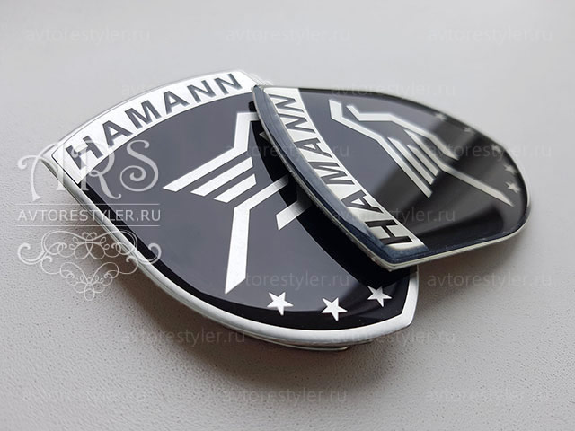 Hamann shield nameplate, an emblem for tuning