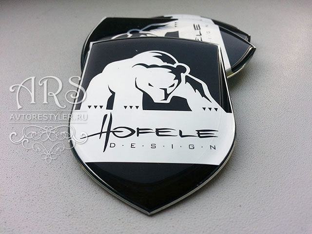 Hofele shield nameplate, an emblem for tuning