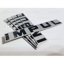 Impul rectangular shield logo 123x20 mm