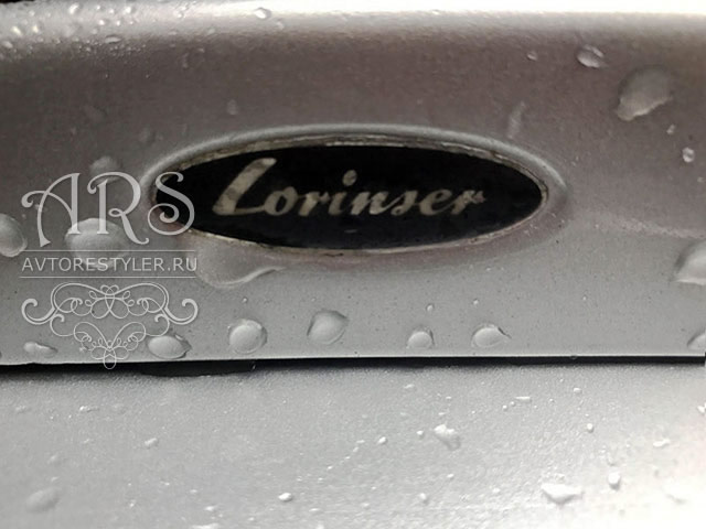 Lorinser oval nameplate, an emblem for tuning