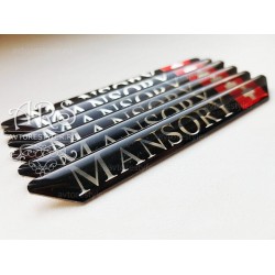Mansory rectangular logo 100x11 mm