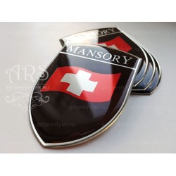 The emblem of the Mansory shield is 70x52 mm