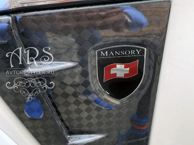 Nameplate Mansory shield, an emblem for tuning