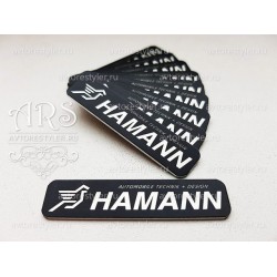 Hamann rectangular shield logo 53x12 mm