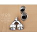 Nozzles for the exhaust system, double, oval