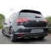 Rear bumper diffuser GTI for VW Golf mk7 2012-2017